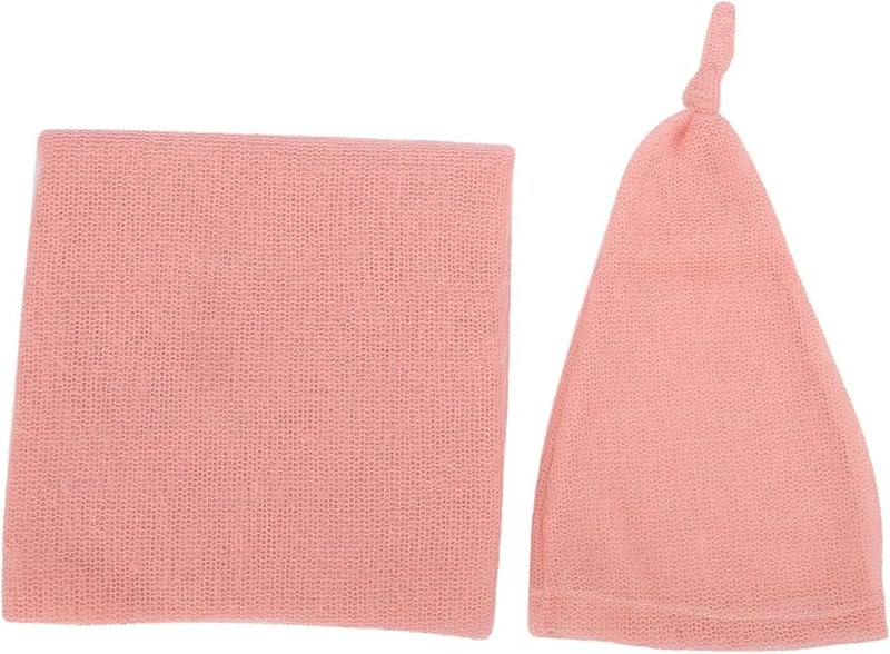 Newborn Baby Photography Hat Wrap Set Soft Knitting Mohair Accessories For Boys Girls - Image 1